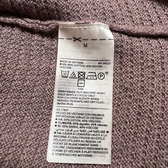 Old Navy Textured V-Neck Tunic Sweater Size Medium Casual Layers Effortless - Picture 6 of 8